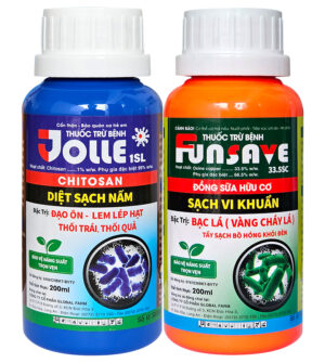 BỘ ĐẶC TRỊ VI KHUẨN - NẤM - (JOLLE 1SL + FUNSAVE 33.5SC) CẶP 200ML