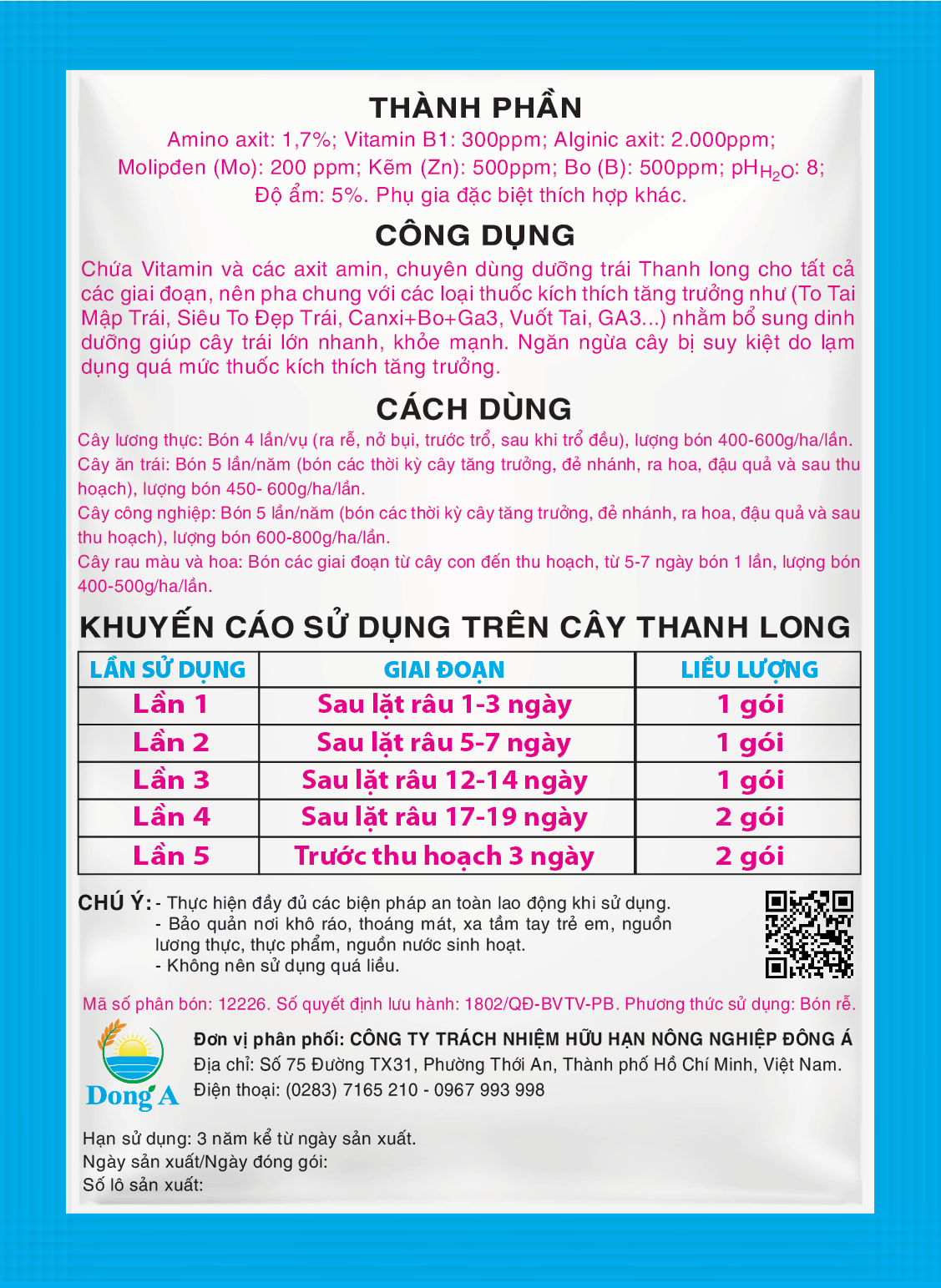 TRÁI MẬP - LỚN NHANH - KHỎE CẢNH - AMI GREEN 39G - Ảnh 2