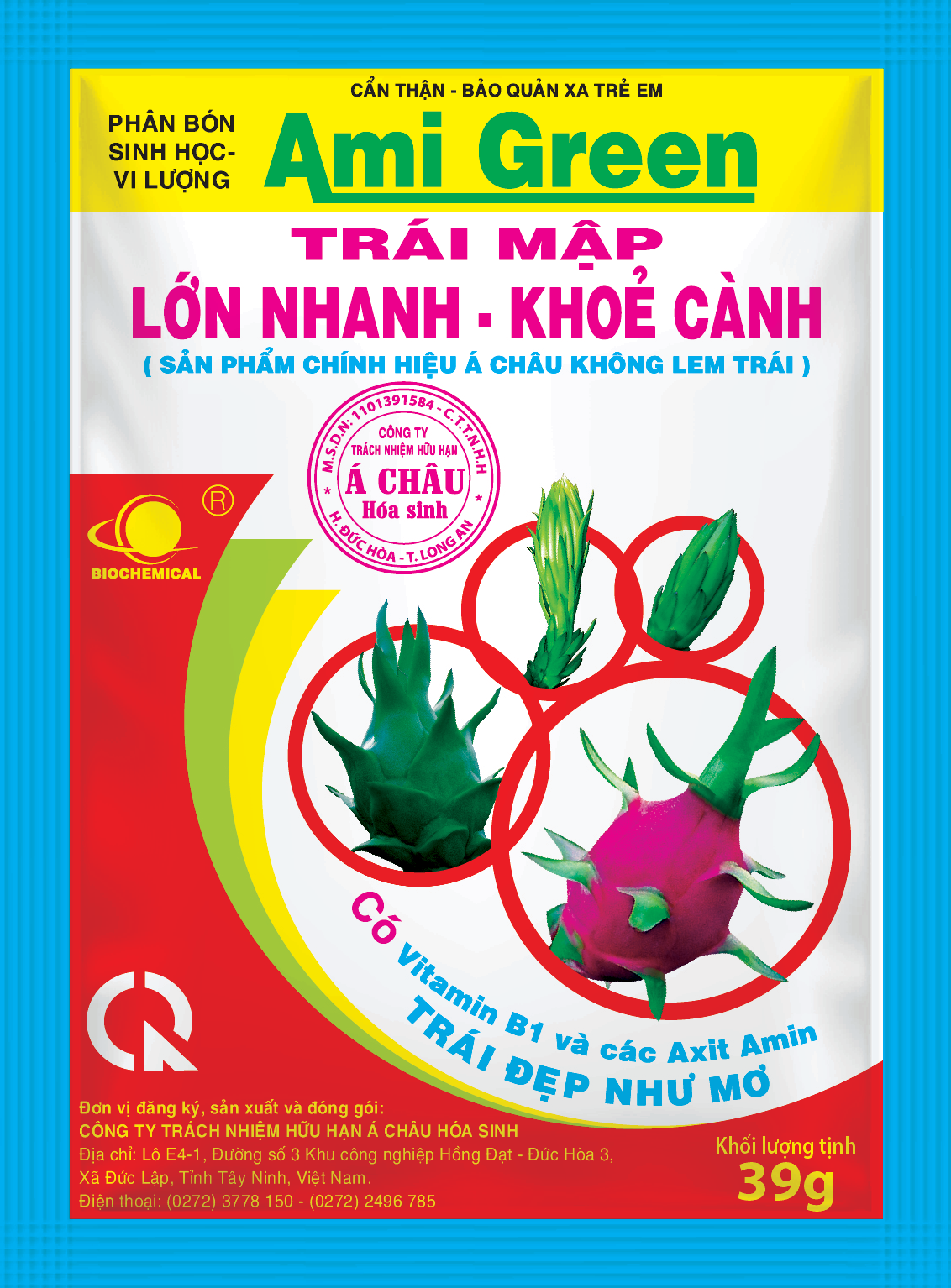 TRÁI MẬP - LỚN NHANH - KHỎE CẢNH - AMI GREEN 39G