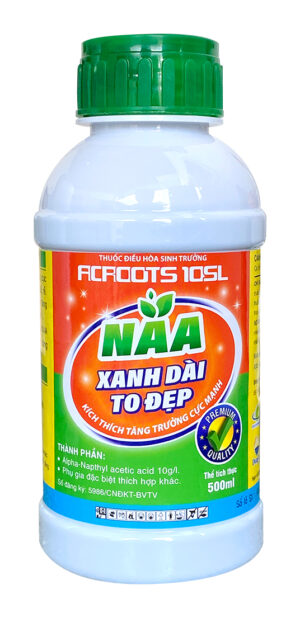 NAA - XANH DÀI TO ĐẸP - (KÍCH THÍCH SINH TRƯỞNG THANH LONG ACROOTS 10SL 500ML)