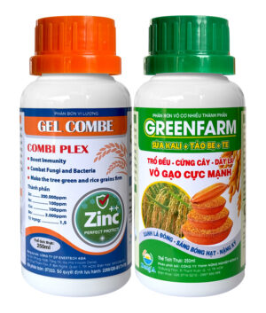 BỘ VÔ GẠO CỰC MẠNH - (GREENFARM + GELCOMBE) CẶP 250ML