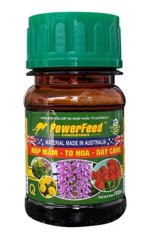 PHÂN BÓN HỮU CƠ ÚC - (POWERFEED - MẬP MẦM - TO HOA - DÀY CÁNH) 100ML