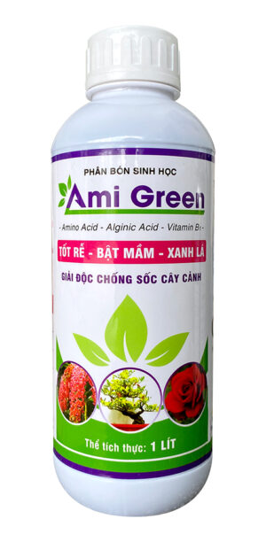 AMI GREEN - (AMINO - TẢO BIỂN - B1) GIẢI ĐỘC - CHỐNG SỐC CÂY - 1 LÍT