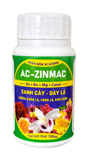 XANH CÂY - DÀY LÁ - (PHÂN BÓN VI LƯỢNG AC-ZINMAC) 100ML