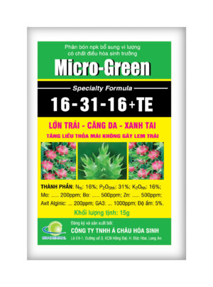 MICRO GREEN 16-31-16+TE (LỚN TRÁI - CĂNG DA - XANH TAI) 15G