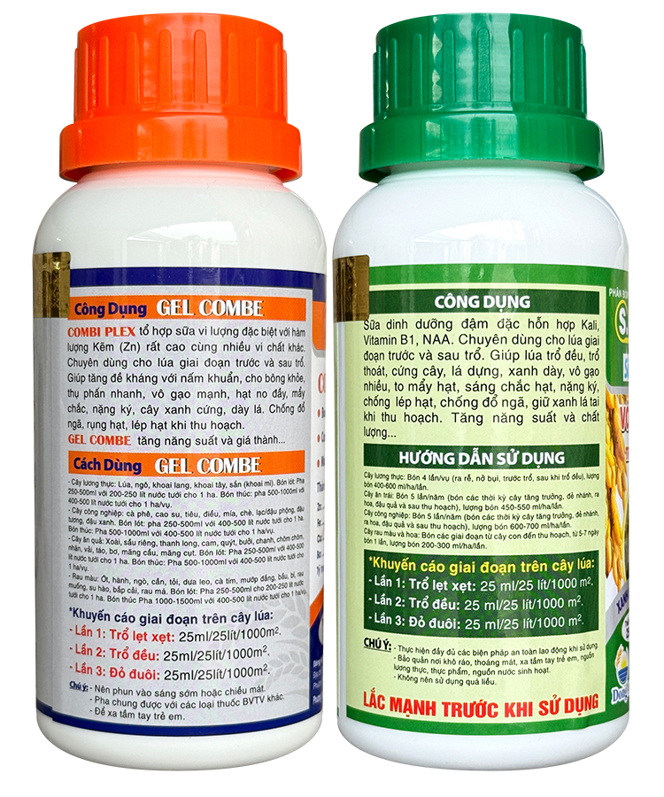 BỘ VÔ GẠO CỰC MẠNH - (GREENFARM + GELCOMBE) CẶP 250ML - Ảnh 2