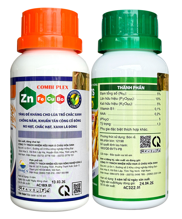 BỘ VÔ GẠO CỰC MẠNH - (GREENFARM + GELCOMBE) CẶP 250ML - Ảnh 3