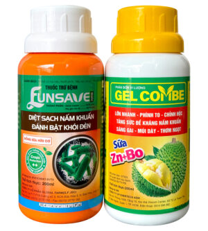 CẶP SẦU RIÊNG: GELCOMBE + FUNSAVE 33.5EC (SIÊU KẺM + ĐỒNG SỮA) 200ML