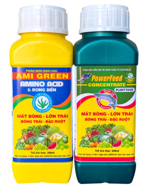 AMI GREEN (AMINO ACID ) 300ml + POWERFEED (ĐẠM CÁ HỒI) AE 300ml