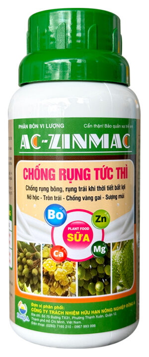 CHỐNG RỤNG TỨC THÌ [SẦU RIÊNG] - AC-ZINMAC 250ML