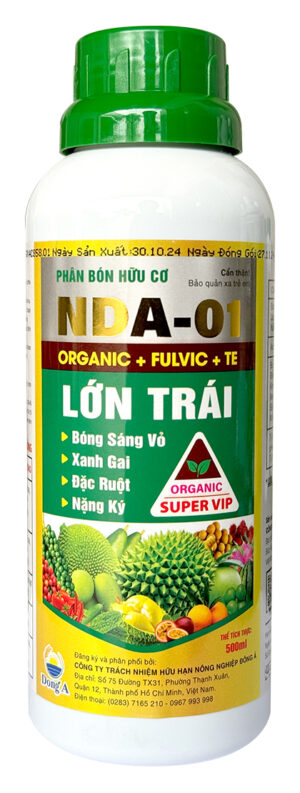 LỚN TRÁI HỮU CƠ (ORGANIC + FULVIC + TE) - NDA-01  500ML