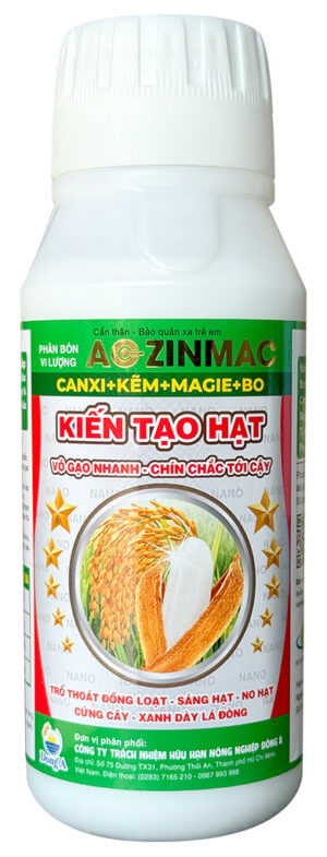 KIẾN TẠO HẠT [CANXI+KẼM+MAGIE+BO] - AC-ZINMAC 500ML